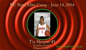 Tia @ NC State Elite Camp